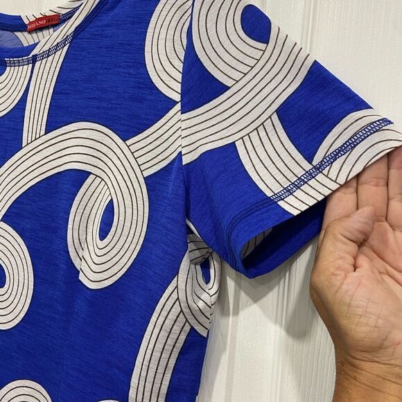 Milano purple and white whirlwind print top size XXL - Picture 8 of 8